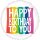 Folienballon Jumbo Rainbow Wishes D71 cm