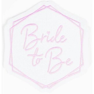 Patch Bride To Be 9,8x9,1cm zum Aufbügeln