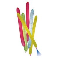 Luftballons Rakete 100cm 6er mit Mundstück