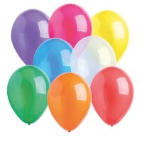 Luftballons Crystal bunt 27,5 cm 10 Stück