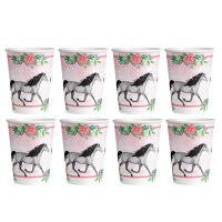 Pappbecher Beautiful Horses 8 Stück