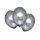 Luftballons Satin Luxe 27,5cm platin 6er