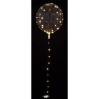 Folienballon Clearz transparent mit LED weiss