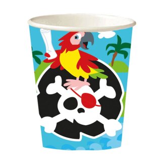 Pappbecher Pirat 250ml 8er