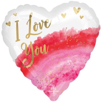 Folienballon Watercolour Love 43 cm