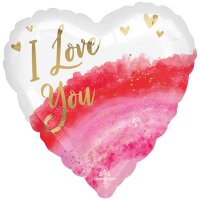 Folienballon Watercolour Love 43 cm