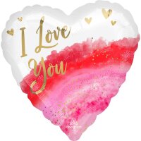 Folienballon Watercolour Love 43 cm