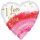 Folienballon Watercolour Love 43 cm