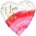 Folienballon Watercolour Love 43 cm