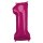 Folienballon Zahl 1 33x86cm pink