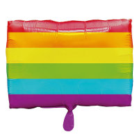 Folienballon Regenbogen Flagge 30 x 43 cm