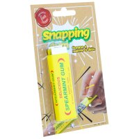 Kaugummi mit Schlagfeder Snapping gum gelb