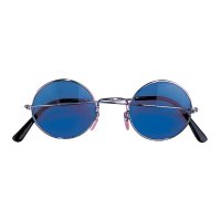 Sonnenbrille 70er Jahre blau