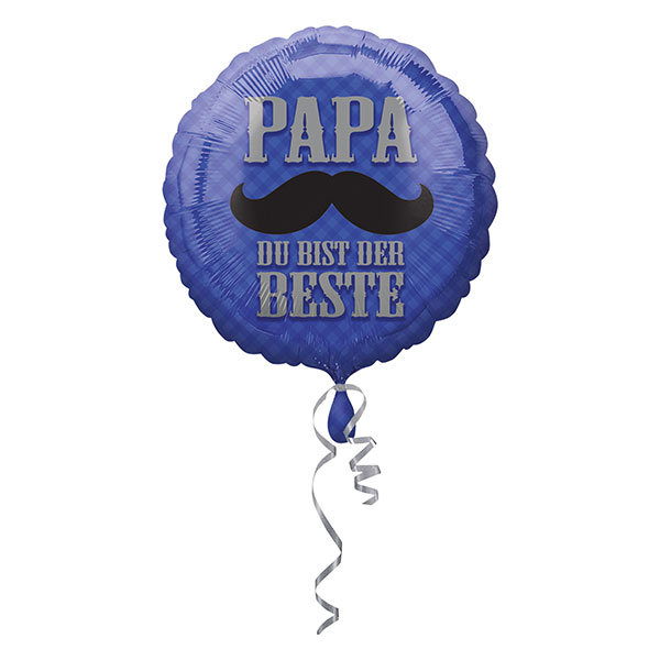 Folienballon Papa Du bist der Beste rund