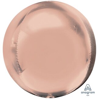 Folienballon Orbz roségold 38 x 40 cm