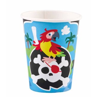 Becher Pirat 8 Stück, 250ml