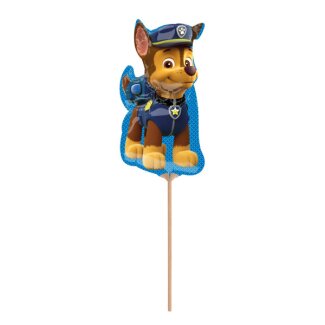 Folienballon Mini Shape Paw Patrol Chase am Papierstab