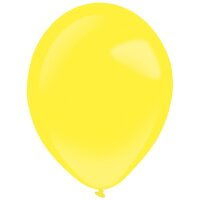 Latex-Luftballons 27,5 cm 50 Stück sonnengelb