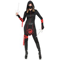 Kostüm Ninja Overall Maske Gürtel Gr. M