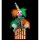 Dekofigur Clown in Kiste 37cm LED Augen springt...