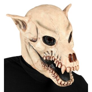 Hundeschädel Maske Latex