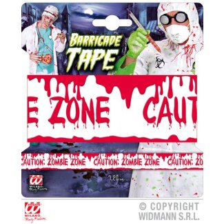 Absperrband Caution Zombie Zone, 7,20 Meter