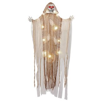 Leuchtender Sensenmann mit roten LED Augen 170cm