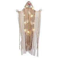 Leuchtender Sensenmann mit roten LED Augen 170cm