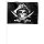 Piratenfahne mit Halter 43 x 30cm