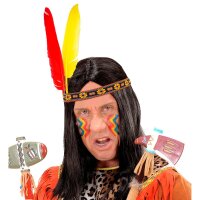 Indianer-Stirnband mit 2 Federn