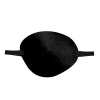 Augenklappe aus Satin schwarz