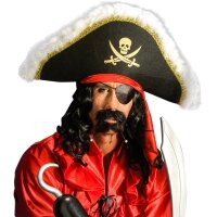 Augenklappe aus Satin schwarz