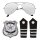 Polizisten Set, Sonnebrille, Marke & Epaulette