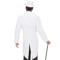 Weißes Herren Frack, XL mit Satin gefüttert