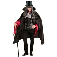 Hut Zylinder aus Satin schwarz