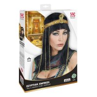 Perücke ägypt. Königin mit Perlenstirnband