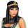 Perücke ägypt. Königin mit Perlenstirnband