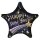 Folienballon Multi Stern Happy New Year D71cm
