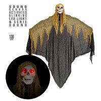 Sensenmann mit LED Augen und Geräuschen 130cm