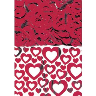 Konfetti Heart Shimmer rot 14 g