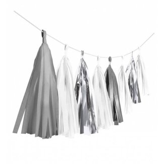 Fransengirlande Dream silber