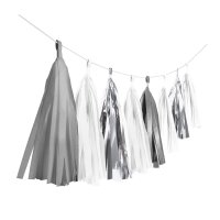 Fransengirlande Dream silber