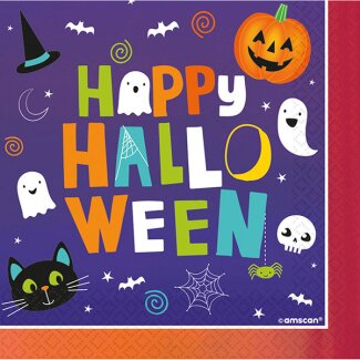 Serviette 33x33cm Halloween Friends