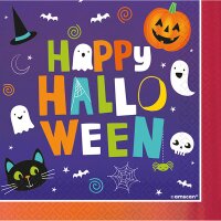 Serviette 33x33cm Halloween Friends