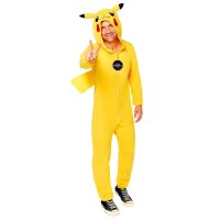 Kostüm Pokémon Pikachu Fleece-Jumpsuit Gr. M