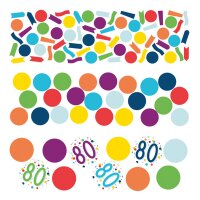 Konfetti Zahl 80 34g Confetti Birthday