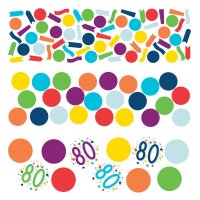 Konfetti Zahl 80 34g Confetti Birthday