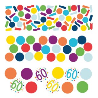Konfetti Zahl 60 34g Confetti Birthday