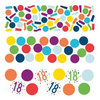 Konfetti Zahl 18 34g Confetti Birthday