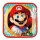 Pappteller Super Mario 23 x 23 cm 8 Stück